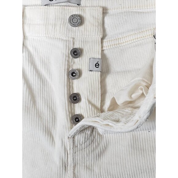 Ética Cream Corduroy Pants Size 25 Button Fly - Picture 6 of 11